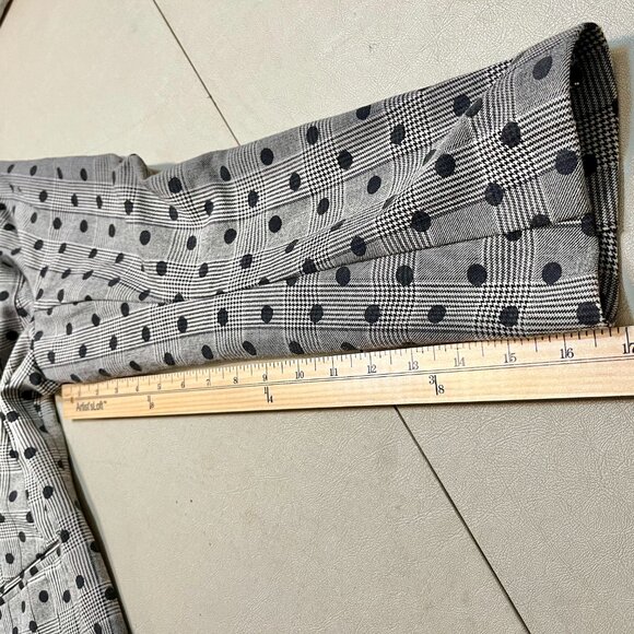 Lane Bryant Polka Dot Houndstooth Check Blazer. - Picture 11 of 11